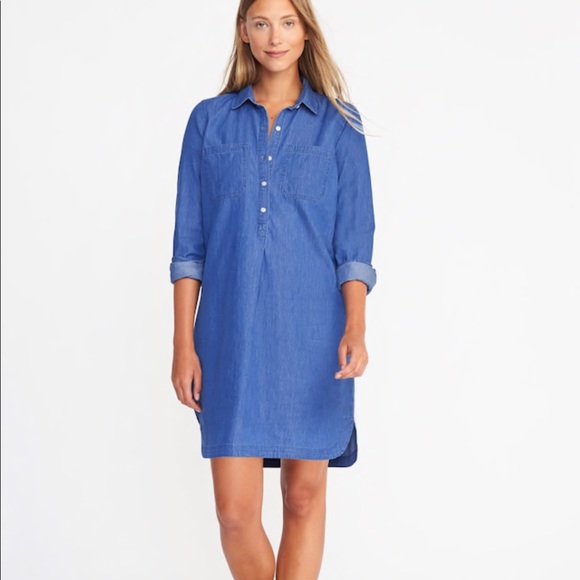 denim shirt dress old navy